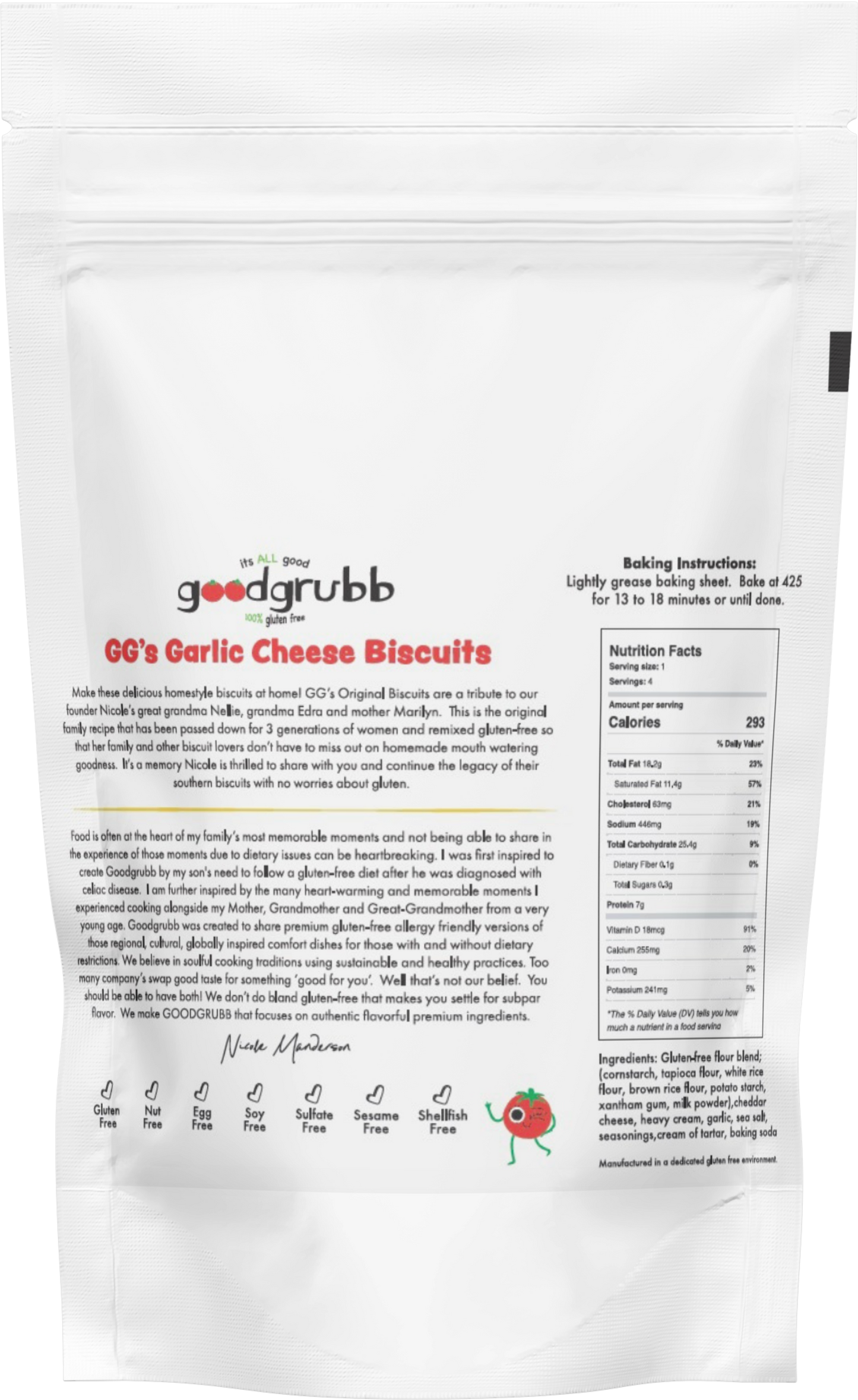 GG's Frozen Garlic Cheese Biscuits