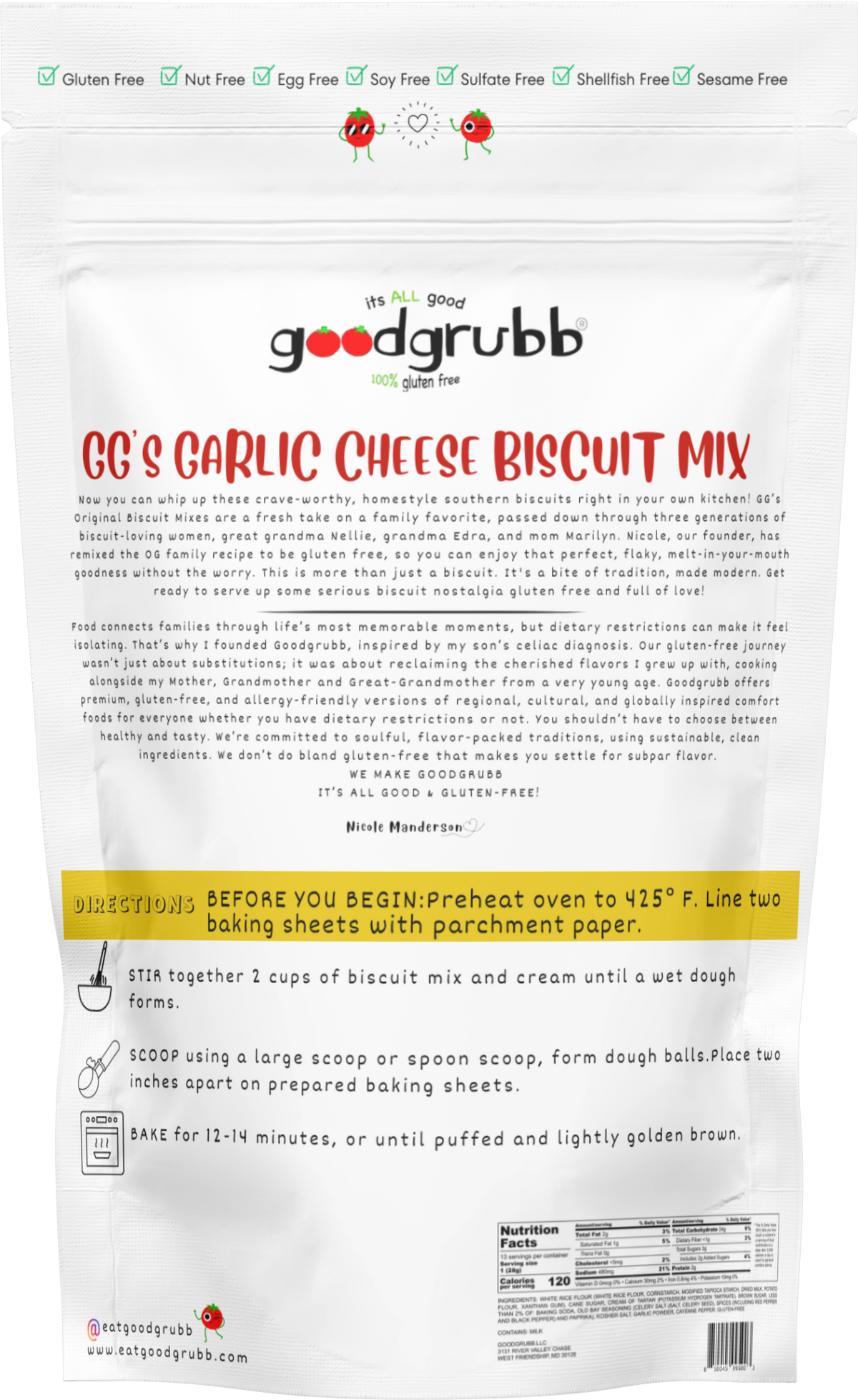 GG's Garlic Cheese Biscuit Mix